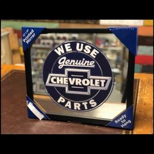 Mirror Chevrolet Printed Image Framed